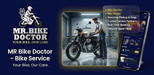 MR Bike Doctor mobile app interface preview
